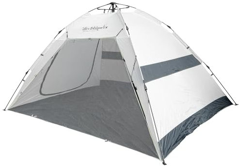 dieckkinners Strandmuschel Piet XL mit UV 50+ Sonnenschutz für Kinder, auch für Hunde, Schnell Aufzubauen, inkl. Tragetasche und Heringe (Sand)