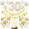 ALEGRE 30. Geburtstag Deko für Frauen und Männer - Streudeko, Luftballons, Konfetti, Girlande und Kuchen Dekoration