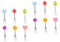 PRETYZOOM 12 Stk Fruchtgabel kuchen ausstecher rentier verkleidung fruit picker kochgeschirr Früchte wiederverwendbare Obstspieße Obstgabeln für die Party -Sticks Rostfreier Stahl