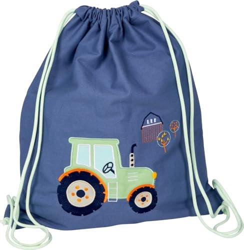 Turnbeutel Traktor - Wenn ich mal groß bin | Turnbeutel | Sportbeutel Jungs | Baumwoll Beutel| Geschenk zum Schuleingang | kleine Traktor Fans | Kindergartenrucksack | Vorschulrucksack
