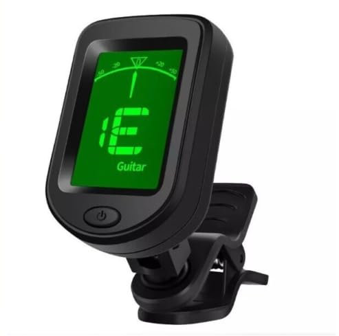 Guitar Tuner Clip On, Digital Tuners of Guitar Accessories with Picks, for Acoustic Guitar, Electronic Guitar, Bass, Violin, Ukulele and Other Stringed Instruments