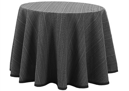 Donegal Collections Falda Mesa Camilla Cuadrada 90 x 90 cm Riby Gris - Tejido Primavera Verano - Faldillas Mesa Camilla con Altura para Mesa 75 cm - 50% Algodón 50% Poliester Fabricado en España