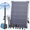 Biling Bomba solar para estanque para exteriores, 12 W, 450 l/h, bomba solar para fuentes con 4 boquillas, tubo de 2 m, fuente solar para jardín, estanque, arroyo, cascada, circuito de agua