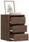 WKIEQACO Schränke & Aufbewahrung, Kommode, Eckkommode, Eckkommode, Braun Eiche, 40 x 41 x 58 cm, Holzwerkstoff