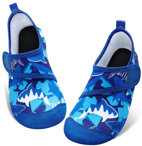 WAWSAM Kinder Strandschuhe Mädchen Junge Schwimmschuhe Aqua Schuhe Wasserschuhe Aquaschuhe Schnell Trocknend Barfuss Schuh für Kinder Beach Pool