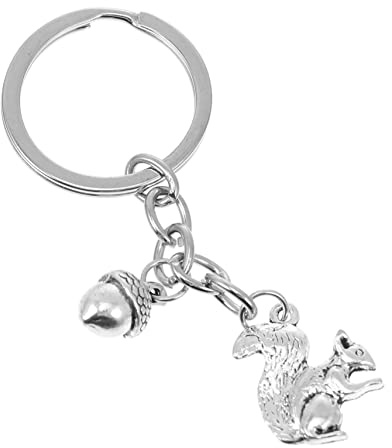 Veemoon Eichhörnchen Schlüsselanhänger Langlebigem Material Süß und Dekorativ für Schlüssel für Reisen und Alltag für Freunde und Familie