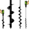 Auger Drill Bit Set for Planting - 5x80cm and 9x40cm Garden Spiral Drill Bit, Bulb Planter, Post Hole Digger for Hex Driver Drill