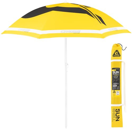 CRESSI Sunshell Umbrella Parasol - Ombrellone da Esterno Leggero e Portatile, per Proteggersi dal Sole e dalle Intemperie