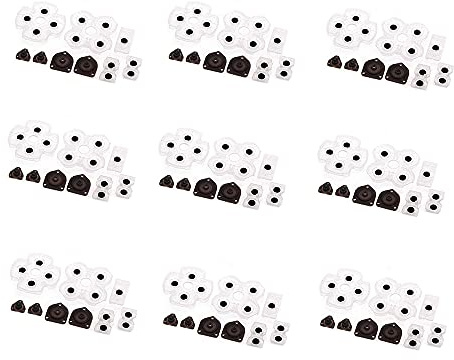 Lot de 10 coussinets en caoutchouc de conductivité en silicone pour Sony PlayStation contrôleur 4 PS4 pour DualShock 4 boutons réparation pièce de rechange