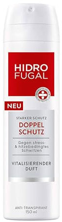 Hidrofugal Doppelschutz Deo Spray im 6er Pack (6 x 150 ml), Anti-Transpirant gegen stress- & hitzebedingtes Schwitzen, Deodorant mit vitalisierendem Duft wirkt gegen Achselnässe und Körpergeruch