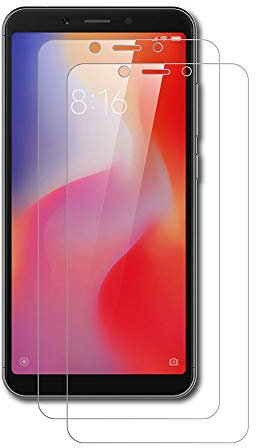 AICEK [2-Pack Protector de Pantalla Xiaomi Redmi 6, Cristal Templado para Redmi 6 Vidrio Templado Xiaomi Redmi 6 Cristal Screen Protector