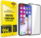 actecom® Protector Pantalla Completa 3D 5D Negro Cristal Templado Compatible con iPhone 11