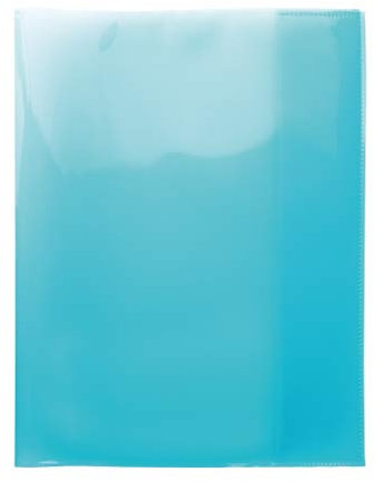 HERMA 19627 Heftumschläge Quart Transparent Türkis, 10 Stück, Hefthüllen aus strapazierfähiger, abwischbarer & extra dicker Polypropylen-Folie, durchsichtige Heftschoner Set für Schulhefte, farbig