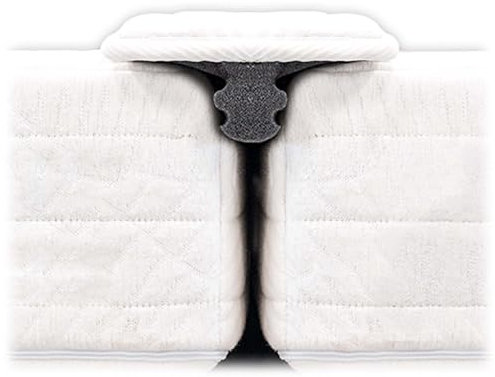 TUUR® Liebesbrücke - Matratzenkeil - Bio-Baumwolle - Für Matratzen von 200 bis 220cm - Überbrückt die Lücke zwischen 2 Matratzen