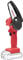Mini Motosega a Batteria Portatil Motosega elettrica a Batteria da 4 Pollici,Mini Sega a Batteria per Legno,con Strumento di Installazione (Metallo nudo senza batteria) red