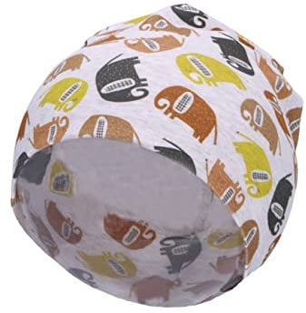 Sterntaler Unisex Kinder Slouch-Beanie Elefanten Kindermütze, Silber, 51 EU