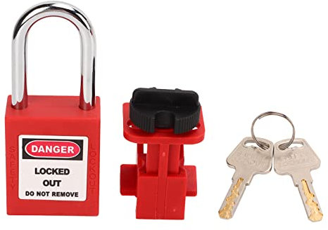 Leistungsschalter-Sperrvorrichtung PA-Körper aus Nylon Verchromter Sperrbalken Universelle Sicherungs- und Tagout-Kits für Leistungsschalter-Sperre für die Industrie