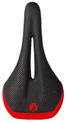 SDG Allure V2 Women’s Bike Saddle – Black/Red | Ergonomic Women’s Cut-Out Bicycle Saddle for MTB, Road & Gravel | Lightweight EVA Comfort Foam + Alloy Rails