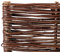 KADAX Palisade aus Weide, natürlicher Weidenzaun, handgemachter Weidenflechtzaun, Gartenzaun für Wegabgrenzung und Beete, Zaun Rasenkante (1 Stück 120x40cm)