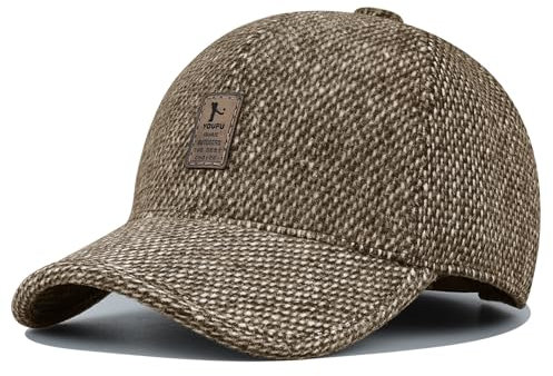 Clakllie Baseball Cap Herren Winter Warme Wolle Fleece Mit Ohrenklappen Schirmmütze Outdoor Sport Cap Herren Winter Herbst