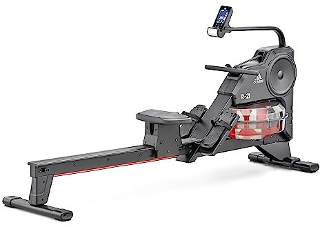 adidas Unisex-Adult R-21 Water Rower (Bluetooth), Schwarz