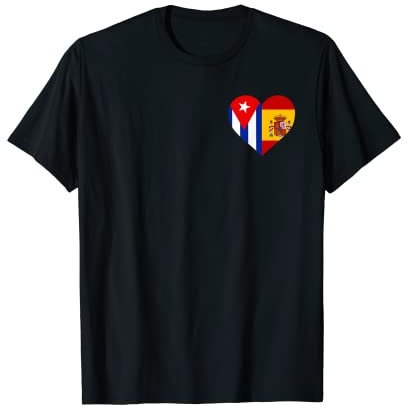 Banderas de España Cuba Friend Camiseta