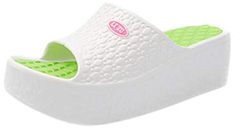 Ciabatte Infradito Donna Platform Spiaggia Estive Mare Eleganti Gomma Antiscivolo Sandali da Casa Scarpe da Doccia Ciabatte Aperte Morbida Pantofole Slippers Piscina Comode