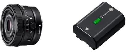 Sony SEL40F25G, Monture E - Objectif Plein Format FE 40mm f/2.5 G Noir & Bloc-Batterie Rechargeable NPFZ100.CE série Z - Noir
