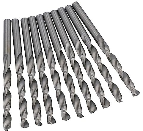 Lot de 10 forets métriques HSS-G de 7 mm pour percer le métal, le fer, le bois, le plastique