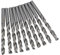 Lot de 10 forets métriques HSS-G de 7 mm pour percer le métal, le fer, le bois, le plastique