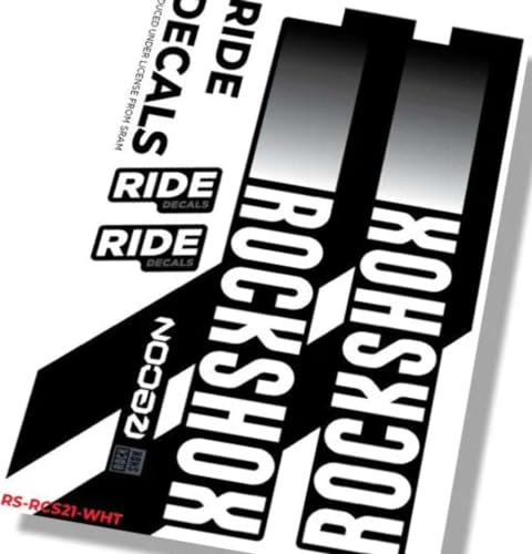 Ride Decals RockShox Recon Silver Boost MY21 (Model Year 2023) - White Gloss