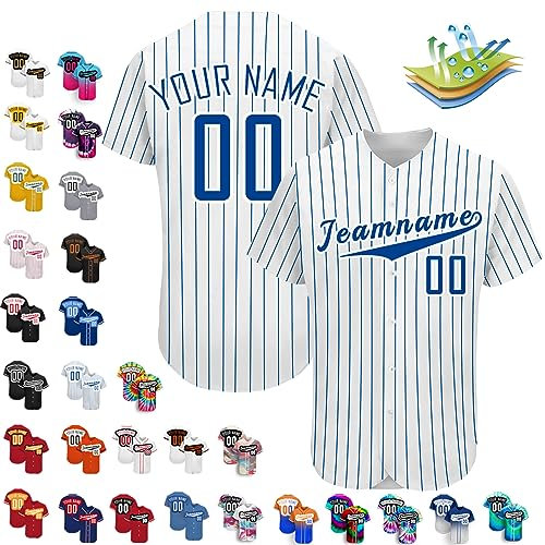 Benutzerdefinierte Baseball-Trikots, Personalisierte Baseball-Shirts, Individuelle Baseball-Shirts FüR MäNner, Frauen, Jugendliche