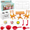 Lets Joy Miniatur Zubehör, 19 Stück Miniatur Backset, Miniatur Küchenset, Miniatur Wichtel Zubehör, Miniatur Puppenhaus Set, Zubehör Puppenhaus, Miniatur Tisch Teller, Miniatur Küchenset Deko