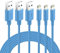 ilikable Cavo iPhone 2M 3 Pezzi, [Certificato MFi] Cavo Ricarica Veloce per iPhone SE 2020/11/11 Pro/13/12/XS/XS Max/XR/X/8/8 Plus/7/7 Plus/6, iPad Mini/Air, iPod, AirPods, Blu