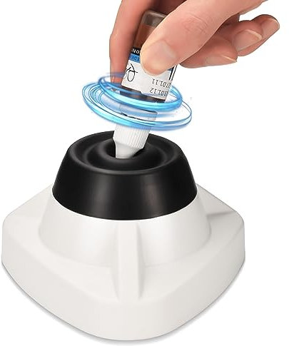 ATOMUS White Mini Vortex Mixer 10000RPM Liquid Lab Paint Mixer Shakers Strong Vortex Shaking Blender for Acrylic Paint Nail Polish Eyelash Adhesives Laboratory Test Tube