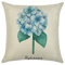 Leinen Kissenbezüge Landhaus Kissenhülle Couch Beige Blau Grün Kissenbezüge Kinderzimmer Kissenhülle Indisch Hortensie Kissenbezüge Sofa Dekor 40x40 cm