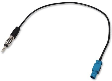 AEDIKO Car Stereo FM AM Radio Antenna Adapter Cable Fakra Z Male to DIN Male Plug Connector Cable for Car Stereo Audio HD Radio Head Unit CD Media Player Receiver