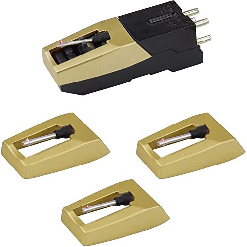 Giyofom Aguja de Tocadiscos, Cartucho de Tocadiscos Actualizado con Reemplazo de Aguja de Diamante para, Ion, LP