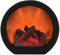 Energy Efficient Heaters,Fireplace Lantern Battery Operated Operated Tabletop Fireplace Lantern, Portable Black Free Standispace Heater with 3D Flame Effect for Indoor & Outdoor