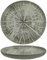 Pack de 6 platos nórdicos - Color Blanco - 22 cm - Colección Forest - Platos de Gres - Diseño elegante y moderno - Uso en casa y restaurantes