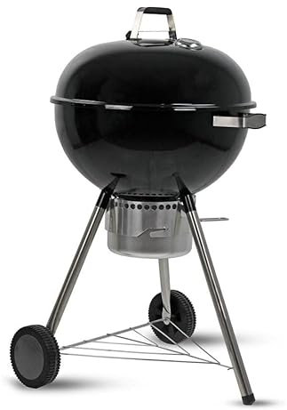 Barbecue a Carbone Carbonella Ø57 cm con Ruote Ketty Nero