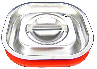 AcMax GN 1/6 Deckel Gastronormbehälter Silikon Abdeckung GN-Behälter Edelstahl