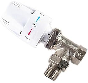 1/2 3/4 Brass Straight Type Automatic Temperature Control Valve Thermostatic Radiator Valve for Floor Heating(3/4)