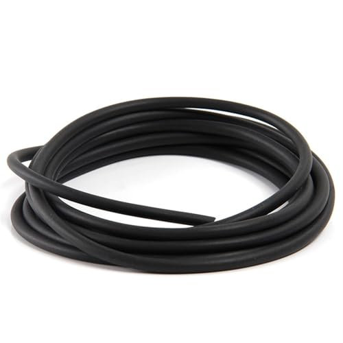 Ausschlussstreifen Ölbeständiger Fluorkautschukstreifen, massiver schwarzer Dichtungsstreifen, Durchmesser 2mm, 3mm, 4mm, 5mm, 8mm, 9mm, 10mm, 11mm, 12mm, 15mm Tür abdichten(2.5mm)