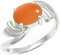 JEWELFORCE Pfirsichfarbener Mondstein-Edelstein-Bandring, Sterlingsilber, ring für Männer und Frauen, Bandring in allen Größen, Schmuck JSR-1259BR25_(71 (22.6))