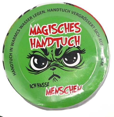 M.Kritzinger's Magisches Handtuch, Festtagsmuffel, 30 x 30 cm, 4 Designs (Ich Hasse Weihnachten)