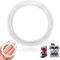 YELYTR 1 joint d'étanchéité de rechange pour Delonghi Dedica, joint torique amélioré pour porte-filtre - Diamètre : 57,5 x 57,5 x 8 mm - Joint de rechange pour EC680 EC685 EC820 EC850 EC860 - Blanc