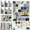 Drnytunk 2280Pcs Junk Case Charms Kit,Y2K Nail Phone Cases Charms Bow Flower Letter Resin Accessories Beads for DIY Craft Scrapbooking Jewelry Making, Alloy Steel, No Gemstone