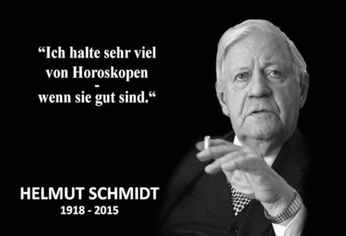 mrdeco Holzschild 30x40cm Horoskope Zitat Helmut Schmidt Sprüche Holz Schild
