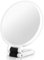ALANTOP Miroir grossissant 40x avec poignée, double face grossissement 40X/1x, facile à transporter, pliable pour le maquillage, beauté de précision (blanc)